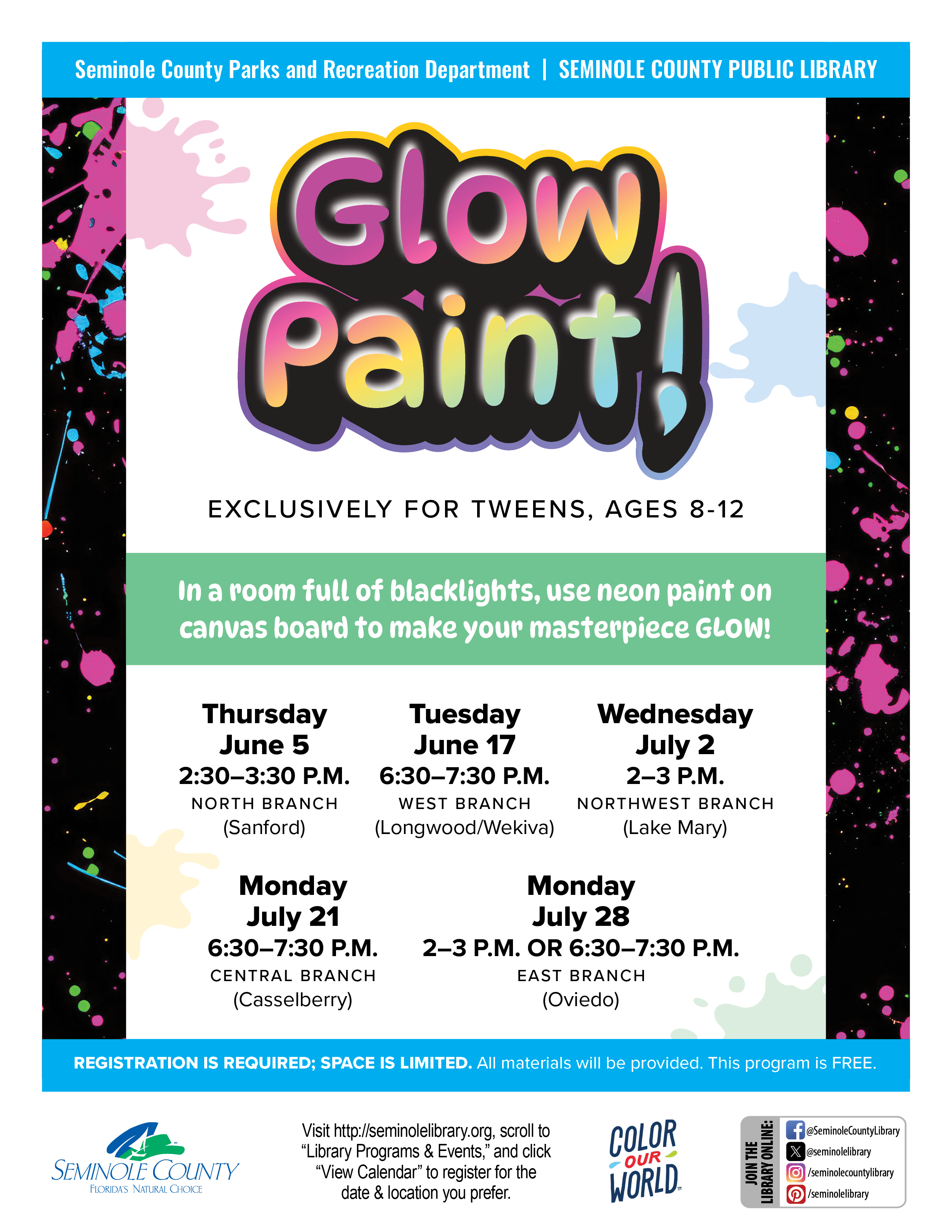 09-Library-2025-Tween-Glow-Paint-Flyer
