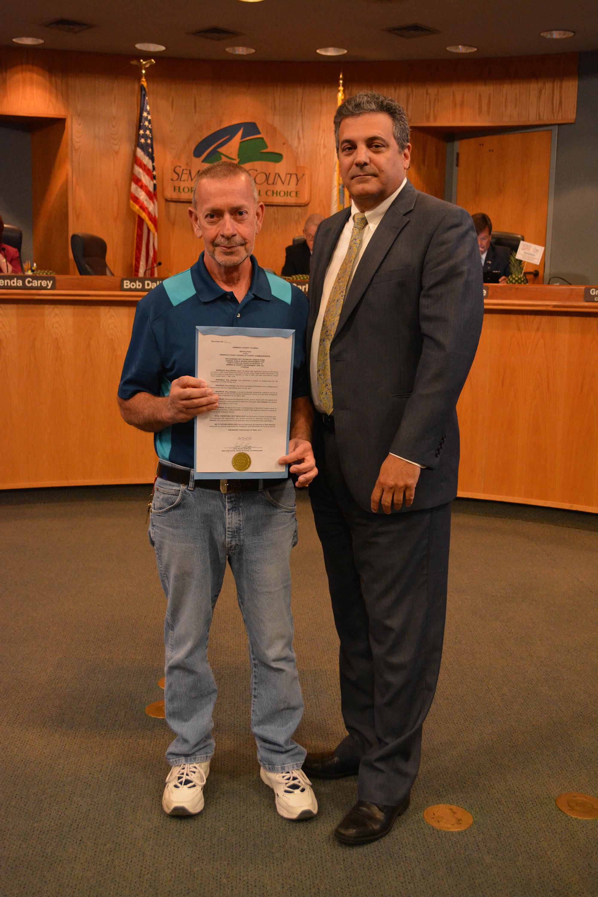 Roy Detwiler Retirement Resolution
