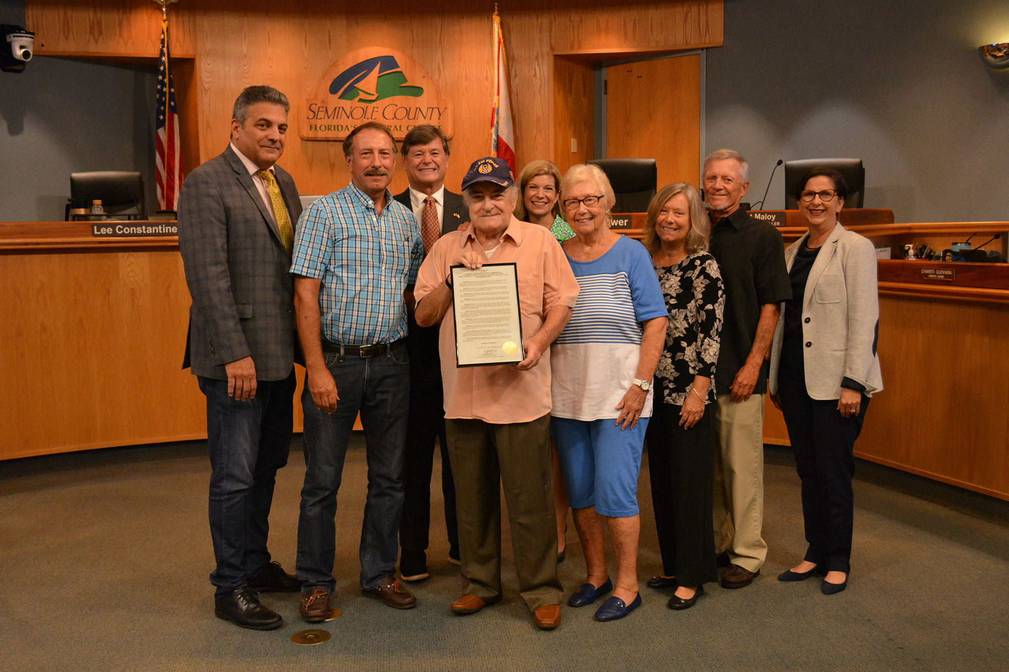 Veteran of the Month September 2022 Daniel J. Martin Jr. With Family